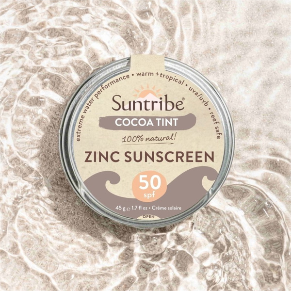 2026 Suntribe Minéral Organique Zinc Étain SPF 50 STZT - Cocoa Tint